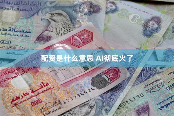 配资是什么意思 AI彻底火了