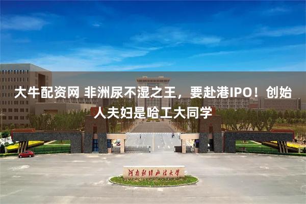 大牛配资网 非洲尿不湿之王，要赴港IPO！创始人夫妇是哈工大同学