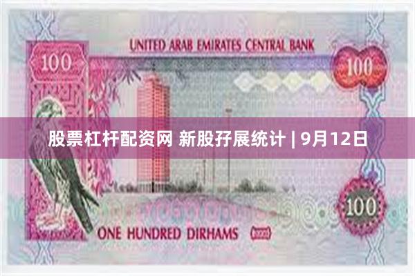 股票杠杆配资网 新股孖展统计 | 9月12日